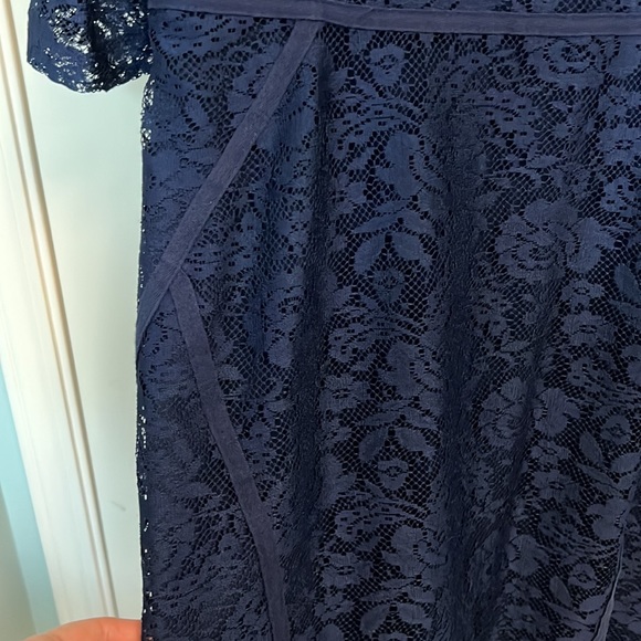 Zara Lace navy Dress, M - Picture 5 of 11